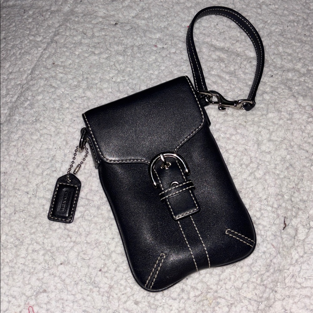 Coach vintage glovetanned mini Soho buckle flap bag  Pouch wristlet Pristine
